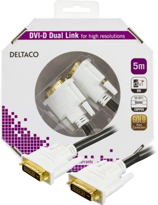 Kbl DVI Monitorkabel Dual Link, DVI-D ha-ha 5m