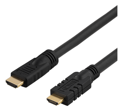 DELTACO aktiv HDMI kabel, HDMI,Ethernet, 4K, 10m Svart