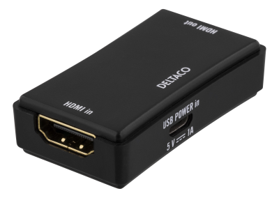 DELTACO HDMI-förlängare, Ultra HD30/60Hz,40/25m, HDCP 2.2, svart
