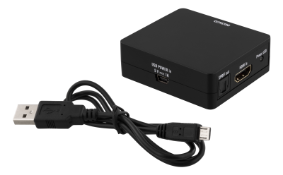 DELTACO HDMI - HDMI + SPDIF/3,5mm omvandlare, Ultra HD 30Hz, svart#2