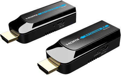 HDMI förlängare, punk till punktkonfiguration, 1080p, HDMI Over Ethernet / RJ45 120m, svart