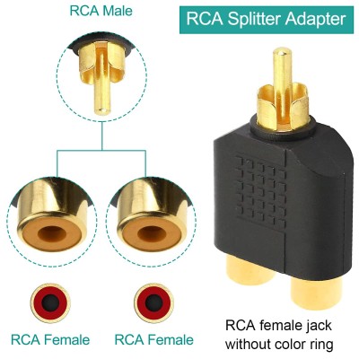 Adapter 2xRCA > 1xRCA, 2 x ha - 1 x ha#3