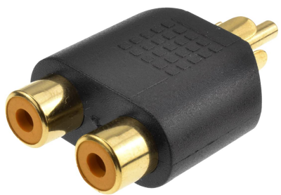 Adapter 2xRCA > 1xRCA, 2 x ha - 1 x ha