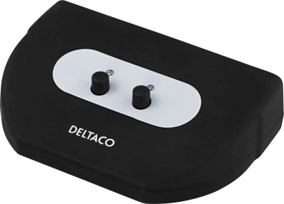 Deltaco manuell VGA-switch, 1-2/2-1, HD15ho, svart#1