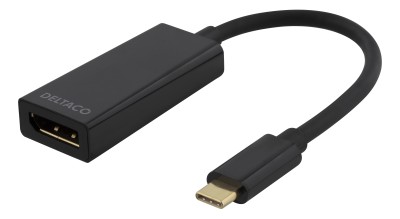 USB-C till DP Adapter USB-C 3.1 > DP Hona - Svart#1