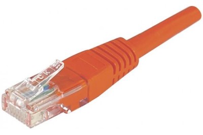 Nätverkskabel oskärmad Patch EXC Cat.6, RJ45, 1 meter - Röd