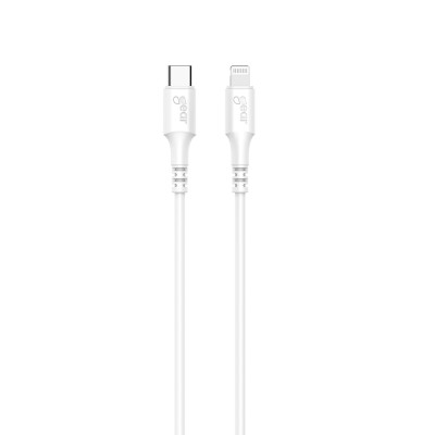 GEAR Laddkabel USB-C till Lightning 1m, MFI C94- Vit#1