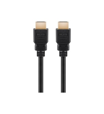 Goobay Series 2.1 8K Ultra High Speed HDMI™ Cable With Ethernet, Certified, 2 M, Black - High Speed Cable For 8K@60 Hz