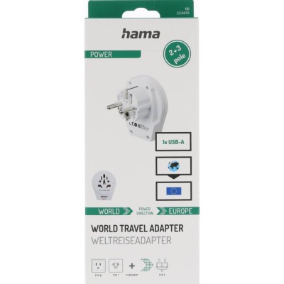 HAMA World Travel Adapter WORLD-EU, reseadapter#2