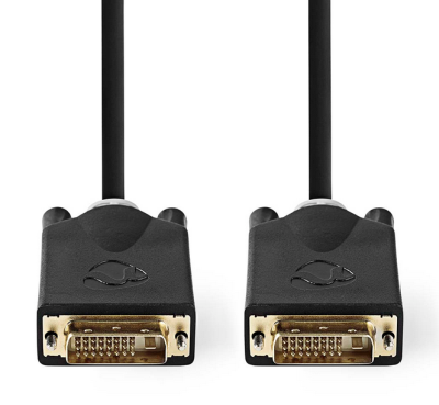 Bildskärmskabel DVI-D/I Hane 2m Guldplätterad#2