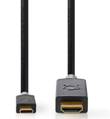 USB-C 3.2 Gen Hane till HDMI, 4K@60Hz, 1m Guldplaterad#2
