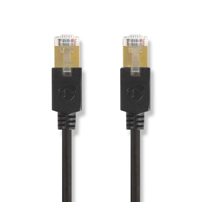 Nätverkskabel 2 Meter F/UTP Cat.6, RJ45, Svart#1