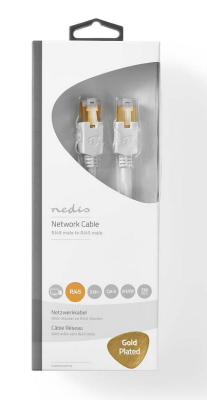 Nätverkskabel 2m F/UTP Cat.6, RJ45, Vit#3