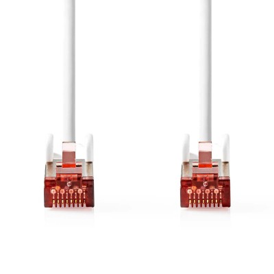 Nätverkskabel 2m, Cat6, RJ45, S/FTP, Rund - Vit#2