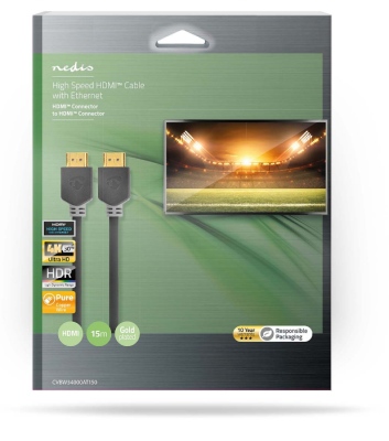 High Speed HDMI Kabel 4K@60Hz 18 Gbps, 15 m#3