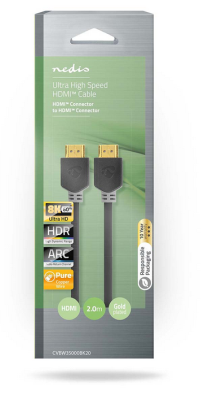 HDMI Kabel 8K@60Hz, 48 Gbps, 2m Rund#3