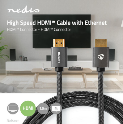 HDMI Kabel, 4K@60Hz ARC, 18 Gbps 2 m, Rund#2