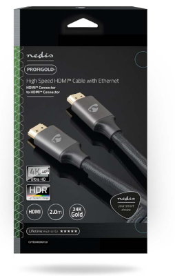 HDMI Kabel, 4K@60Hz ARC, 18 Gbps 2 m, Rund#4