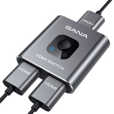 HDMI splitter, 4K HDMI-omkopplare 2-i-1-ut eller 1-i-2 ut, 1 HDMI - 2 HDMI