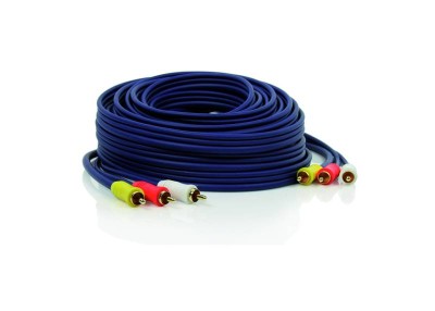 Caratec Av 3xRCA hane - 3xRCA hane Premium Ljud+Video 10M
