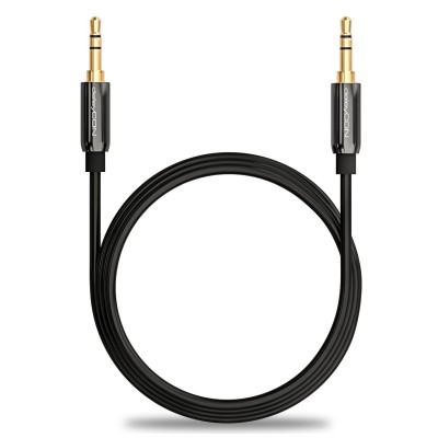 3m Ljudkabel 3,5 mm AUX Kabel Stereo Ljudkabel Rak - Svart#3