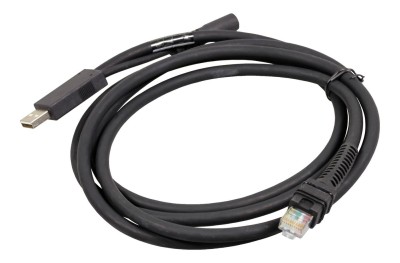 Zebra Datakabel 2m - USB-A, 12v strömförsörjning - Svart