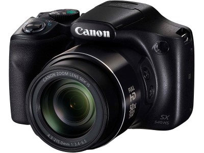 Canon PowerShot SX540 HS Digital camera, 20.3 MP, 1080p / 60 fps, 50x optical zoom, Wi-Fi, NFC, Svart