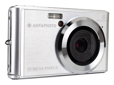 Kompakt Digitalkamera 21 Mp, CMOS-sensor, 8x Digital zoom och LCD-skärm, Silver#1