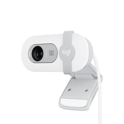 Logitech BRIO 100 - Webbkamera - färg - 2 MP - 1920 x 1080 - 720p, 1080p - ljud - USB - Vit