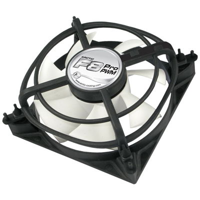 Fläkt 80 mm Arctic Cooling F8 PRO PWM, 700-2000 rpm, 28 cfm
