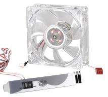 CM Case Fan 80 mm LED Blue on/off bracket