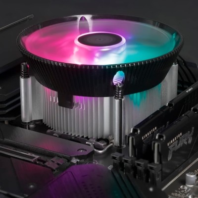 Cooler Master i70C CPU Luftkylare för Intel LGA 1700 Socket - 70mm Lågprofil, Aluminium och Koppar Kylfläns, Tyst PWM Fläkt 120mm (37.08 CFM, 1.33 mmH2O, 28 dBA, 650-1800 RPM) - ARGB Kompatibel#3