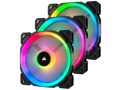 Corsair LL120 RGB 3-Pack, with Lighting Node PRO