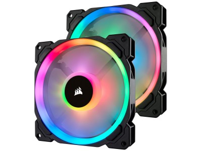 Corsair LL140 RGB 2-Pack with Lighting Node PRO