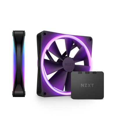 NZXT F140 Rgb Duo Twin Pack Computer Case Fan 140mm svart#1