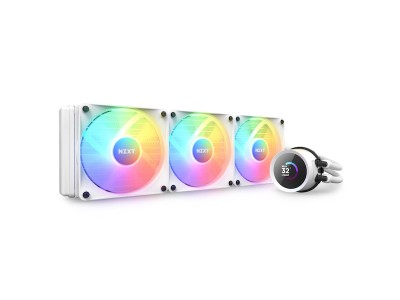 NZXT Kraken 360 RGB CPU Kylare (vit) 360mm, LGA 1700/1200/115x, AM4/AM5, 500-1,800 RPM, 33.88 dBA