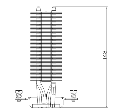 Thermalright AssassinX120 SE ARGB CPU-luftkylare, AX120, 4 värmerör, TL-C12C-S PWM tyst CPU-kylare med S-FDB-lager, för AMD AM4 Intel 1150/1151/1200/1700#4