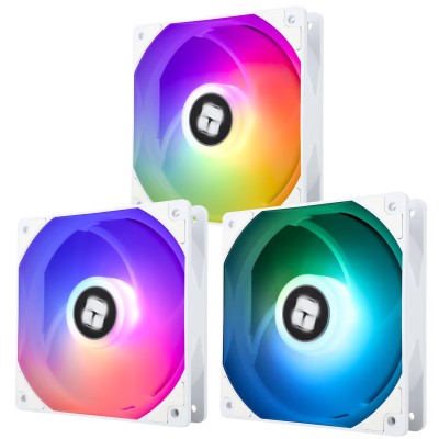 Thermalright TL-C12CW-S ARGB, 120mm Fläktar, 3-pack - Vita