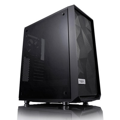 Fractal Design Meshify C Blackout Tempered Glass, ATX, 2x120mm fläktar - Svart