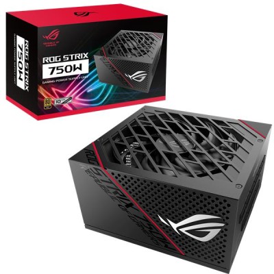 Asus ROG Strix 750W, ATX, 135 mm fläkt, 80PLUS Gold, löstagbara kablar
