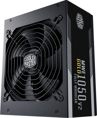 Cooler Master MWE Gold 1050W V2 Full Modular, ATX, 80PLUS Gold, 140 mm fläkt, löstagbara kablar