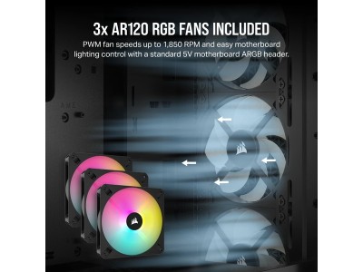 Corsair 3000D RGB Airflow Mid-Tower Case Black, ATX - Svart#6