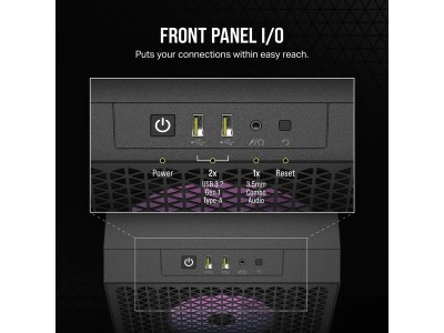 Corsair 3000D RGB Airflow Mid-Tower Case Black, ATX - Svart#9