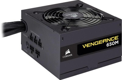 Corsair Vengeance 650M 650W, ATX v2.4, 120 mm fläkt, 80PLUS Silver, semipassivt, löstagbara kablar#4