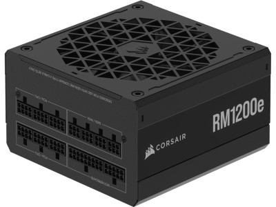 Corsair RM1200e (2025) 1200W, PCIe 5.1, ATX 3.1, 120 mm fläkt, 80PLUS Gold, semipassivt, löstagbara kablar - Svart#1