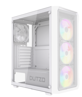 DUTZO C321 Mesh TG ARGB - Chassi - Miditower - Vit#8