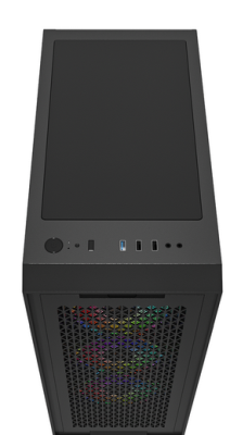 DUTZO C731 Mesh TG ARGB - Chassi - Miditower - Svart#4