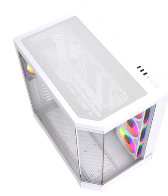 DUTZO C830 Panorama ARGB - Chassi - Miditower - Vit#5