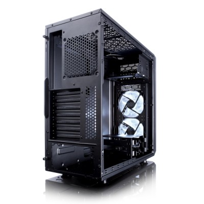 Fractal Design Focus G Mini Black, MicroATX, 2x120mm LED-fläktar - Svart#4