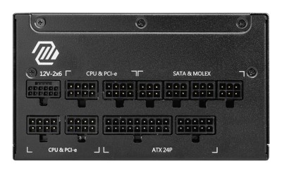 Nätdel MSI MAG 1250W A1250GL 80+ Guld, PCIE5, Modulärt#2